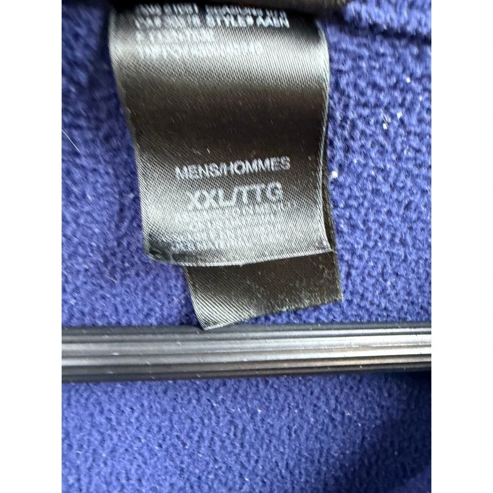 The North Face Fleece Jacket Mens Blue Full Zip Mock Neck XXL